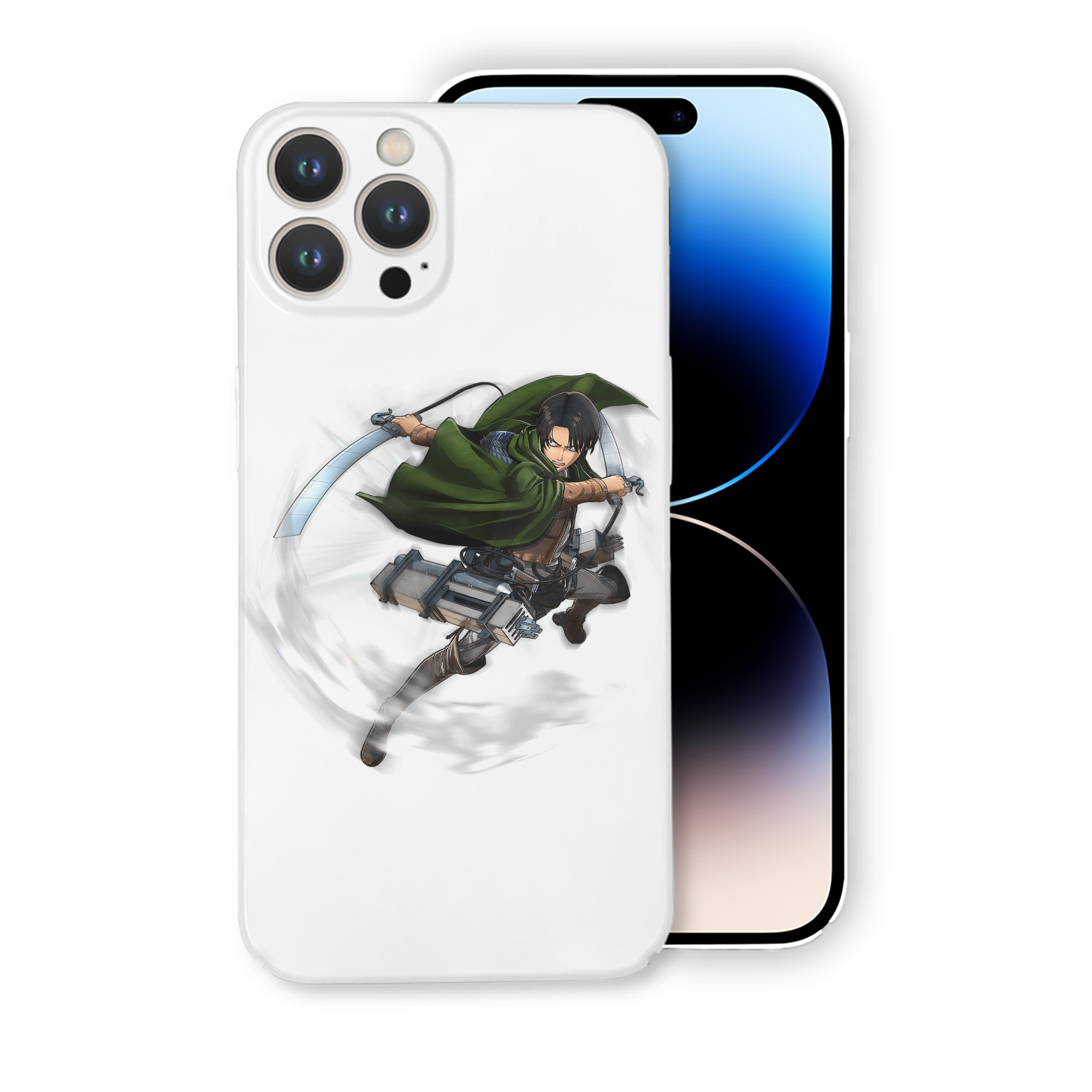 （画像用） 進撃の巨人 リヴァイ·アッカーマン Attack on Titan Levi Ackerman 【iPhone 14シリーズ対応】ハードケース